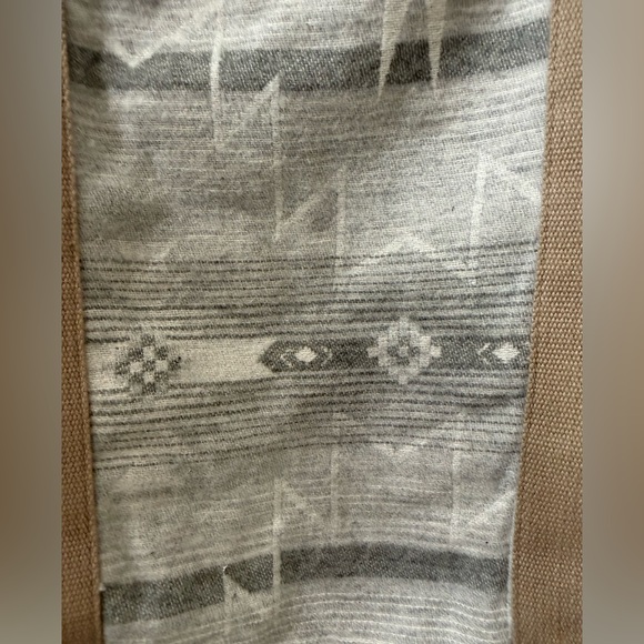 Faherty Gray Aztec Patterned Tote Bag - Picture 2 of 7